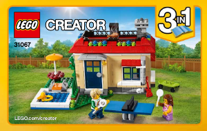 Instrukcja Lego set 31067 Creator Wakacje na basenie