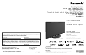 Manual Panasonic TC-P50V10 Viera Plasma Television