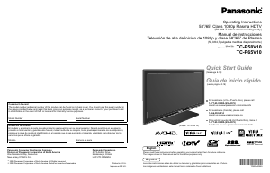 Manual Panasonic TC-P65V10 Viera Plasma Television