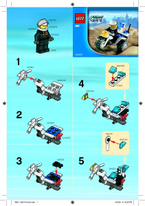 Bedienungsanleitung Lego set 4897 City Polizei trike