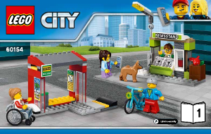Käyttöohje Lego set 60154 City Linja-autoasema