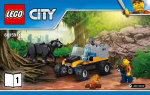 Bedienungsanleitung Lego set 60159 City Mission mit dem Dschungel-Halbkettenfahrzeug
