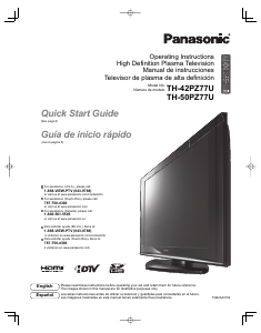 Manual Panasonic TH-50PZ77 Viera Plasma Television