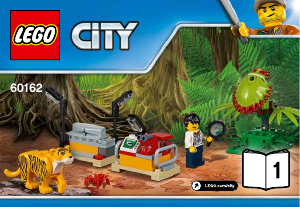 Manual de uso Lego set 60162 City Jungla - Helicóptero de provisiones