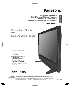 Manual Panasonic TH-42PE7 Viera Plasma Television