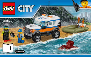 Bedienungsanleitung Lego set 60165 City Geländewagen mit Rettungsboot
