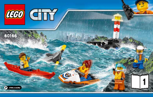 Manual Lego set 60166 City Helicoptero para resgate de carga