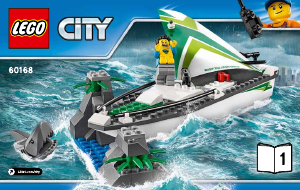 Mode d’emploi Lego set 60168 City Le sauvetage pour voiliers
