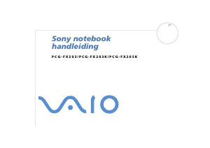 Handleiding Sony Vaio PCG-FX205K Laptop