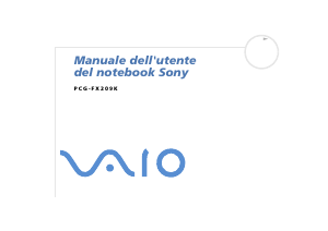 Manuale Sony Vaio PCG-FX209K Notebook