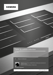Mode d’emploi Siemens ED631FQB5EB Table de cuisson