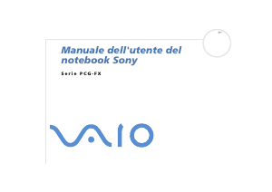 Manuale Sony Vaio PCG-FX501 Notebook