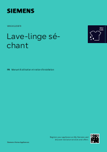 Mode d’emploi Siemens WN54G200FR Lave-linge séchant