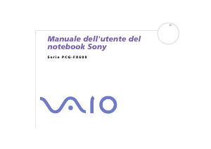 Manuale Sony Vaio PCG-FX601 Notebook