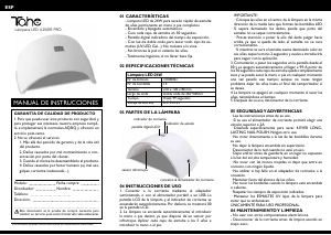 Manual de uso Tahe 37000061 4-Ever Pro Secador de uñas