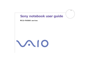 Manual Sony Vaio PCG-FX804 Laptop