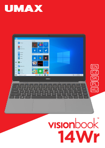 Manuál Umax VisionBook 14Wr Laptop