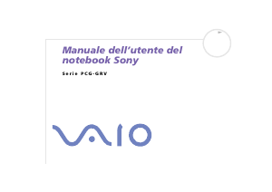 Manuale Sony Vaio PCG-GRV616S Notebook