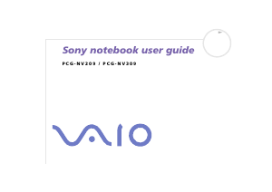 Manual Sony Vaio PCG-NV309 Laptop