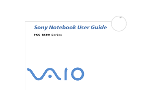 Manual Sony Vaio PCG-R600HEP Laptop