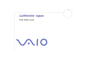 Käyttöohje Sony Vaio PCG-V505CP Kannettava tietokone