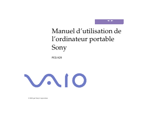 Mode d’emploi Sony Vaio PCG-X29 Ordinateur portable