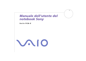 Manuale Sony Vaio PCG-Z1RSP Notebook