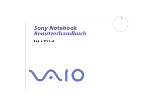 Bedienungsanleitung Sony Vaio PCG-Z1RSP Notebook