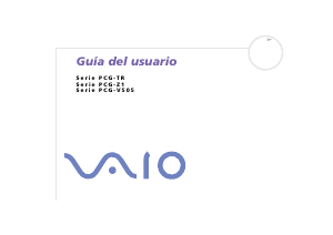 Manual de uso Sony Vaio PCG-Z1XEP Portátil