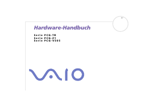 Bedienungsanleitung Sony Vaio PCG-Z1XSP Notebook