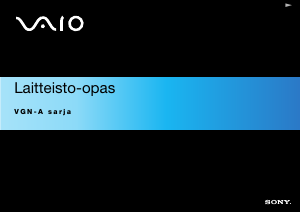 Käyttöohje Sony Vaio VGN-A297XP Kannettava tietokone