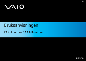 Bruksanvisning Sony Vaio VGN-A397XP Bärbar dator