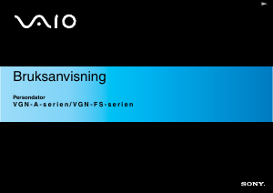 Bruksanvisning Sony Vaio VGN-A517B Bärbar dator