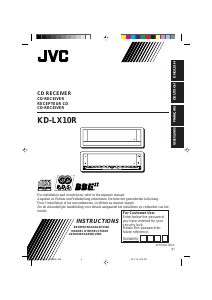 Handleiding JVC KD-LX10R Autoradio