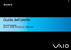 Manuale Sony Vaio VGN-AR31MR Notebook