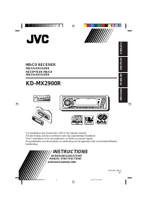 Mode d’emploi JVC KD-MX2900R Autoradio