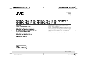 Manual JVC KD-R443 Auto-rádio