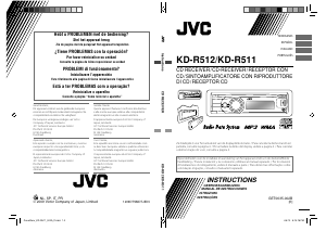 Manual de uso JVC KD-R512 Radio para coche