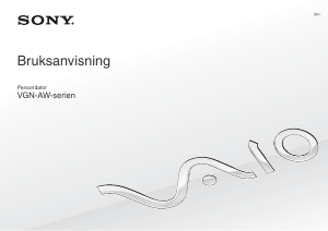 Bruksanvisning Sony Vaio VGN-AW4XRH Bärbar dator