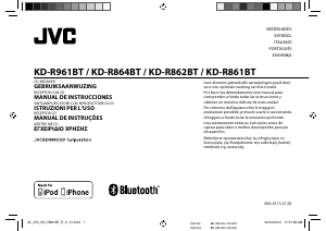 Manual JVC KD-R861BT Auto-rádio