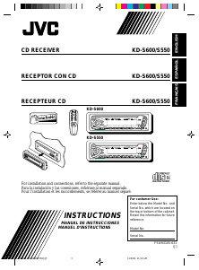 Handleiding JVC KD-S600 Autoradio