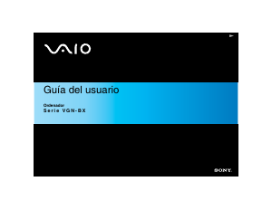 Manual de uso Sony Vaio VGN-BX396VP Portátil
