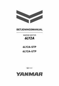 Brugsanvisning Yanmar 6LY2A-UTP Bådmotor