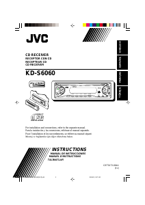 Handleiding JVC KD-S6060 Autoradio