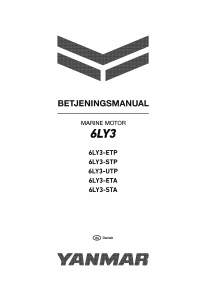 Brugsanvisning Yanmar 6LY3-UTP Bådmotor
