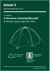 Handleiding Tambu Emani 3 Tent