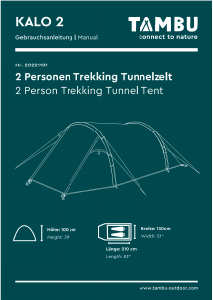 Handleiding Tambu Kalo 2 Tent