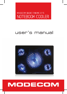 Manuál Modecom MC-CF15 Chladicí stojan pro laptopy