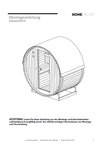 Bedienungsanleitung Home Deluxe Lahti M Sauna