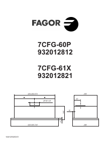 Manuale Fagor 7CFG-60P Cappa da cucina